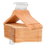 Wooden clothes hangers natural wood bulk wholesale