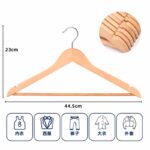 wooden clothes hangers full shoulder shape for shirts and coats