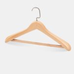Natural durable wooden coat hanger for suits