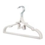 star flocking plastic baby clothes hanger