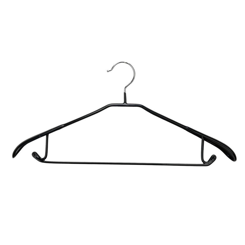Durable PVC coated wire coat hanger non-slip