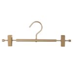 Copper wire metal trousers skirt hanger with movable clips
