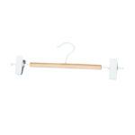 Natural white metal wood trousers skirt hanger