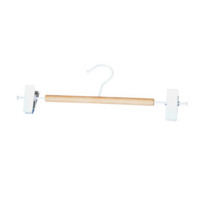 natrual white metal wood trousers/skirt hanger
