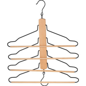 space saving wooden clothes hanger
