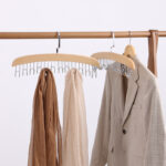 wooden belt hanger with 12 hooks