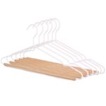 Frosted Wire+Wood Hanger for Clothes wholesale