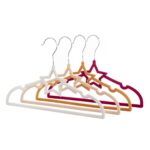 star flocking plastic baby clothes hanger