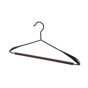 non slip wide shoulder pvc coated wire hanger for clothing