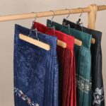 multi functional wooden skirt/pant hanger