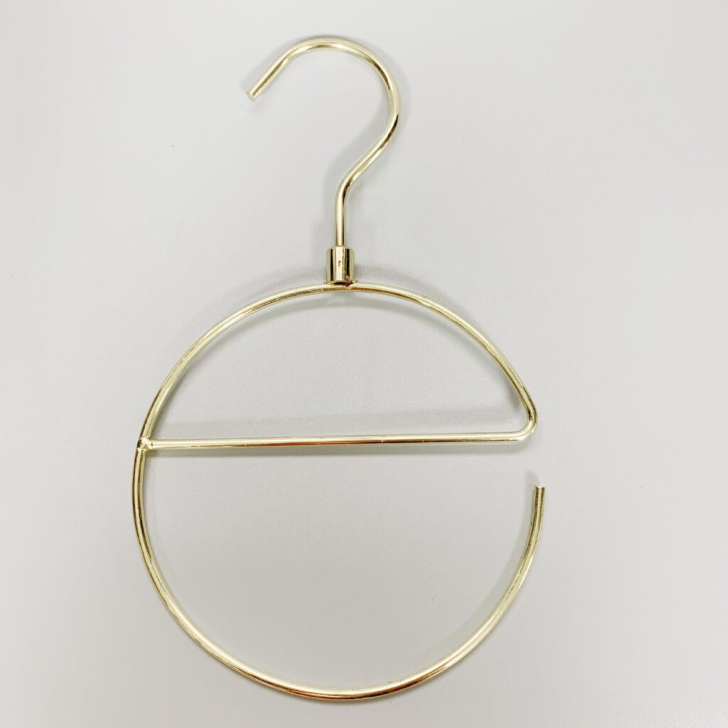 Copper wire metal tie and scarf hanger circular display rack