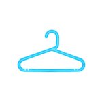 Colorful cute plastic kids clothes hanger with chrome hook