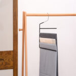 pvc coated multi layer wire trousers hanger