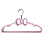 Colorful Cute Flocking Plastic Kids Clothes Hanger - XINQI wooden hanger manufacturer
