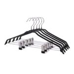 pvc coated wire clothes hanger with clips