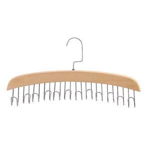 wooden belt hanger with 12 hooks