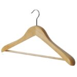 Wooden wide shoulder coat hanger premium
