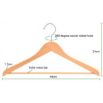 wooden coat hanger for clothing